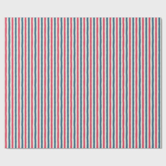 Papier Cadeau Rayures de floraison cosmique (Plat)