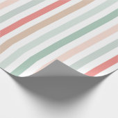 Papier Cadeau rayures de Noël (Coin)