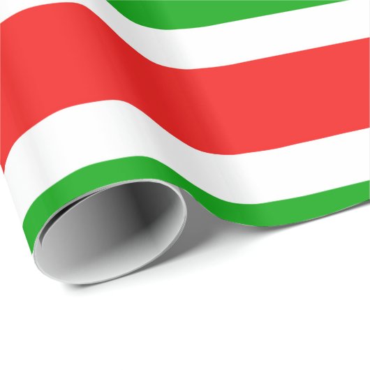 Papier Cadeau Rayures de Noël (Coin rond)