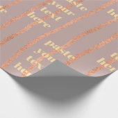 Papier Cadeau Rayures de paillettes de luxe (Coin)
