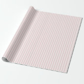 Papier Cadeau Rayures de printemps | Douce rose (Déroulé)