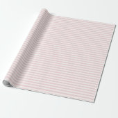 Papier Cadeau Rayures de printemps | Douce rose ll (Déroulé)