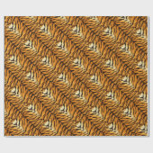 Papier Cadeau Rayures de tigre (Plat)