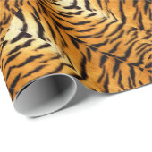 Papier Cadeau Rayures de tigre (Coin rond)
