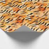 Papier Cadeau Rayures de tigre à l'aquarelle (Coin)
