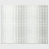 Papier Cadeau Rayures de trèfle vert irlandais (Plat)