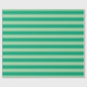 Papier Cadeau Rayures douces lumineuses à vert foncé (Plat)