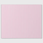 Papier Cadeau Rayures Élégantes Blanc - Rose Clair (Plat)