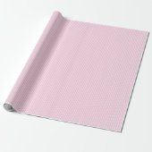 Papier Cadeau Rayures Élégantes Blanc - Rose Clair (Déroulé)