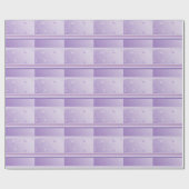 Papier Cadeau Rayures et points modernes en violet (Plat)