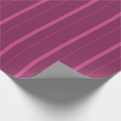 Papier Cadeau Rayures framboise foncé (Coin)