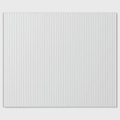 Papier Cadeau Rayures Gris Clair et Blanc (Plat)