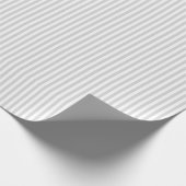 Papier Cadeau Rayures Gris Clair et Blanc (Coin)