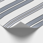 Papier Cadeau Rayures Grises (Coin)
