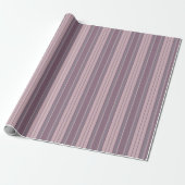 Papier Cadeau Rayures grises cramoisies en chevron (Déroulé)