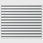 Papier Cadeau Rayures grises et blanches (Plat)