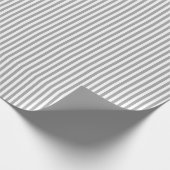 Papier Cadeau Rayures grises et blanches (Coin)