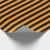 Papier Cadeau Rayures heureuses de Halloween (Coin)