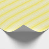 Papier Cadeau Rayures jaune citron (Coin)