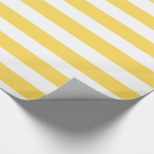 Papier Cadeau Rayures jaunes de chaise longue (Coin)