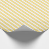 Papier Cadeau Rayures jaunes et blanches (Coin)