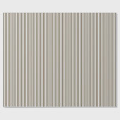 Papier Cadeau Rayures Lourd Brun & Blanc (Plat)
