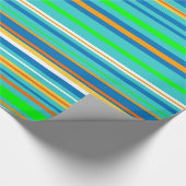 Papier Cadeau Rayures lumineuses (Coin)
