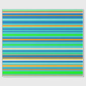 Papier Cadeau Rayures lumineuses (Plat)