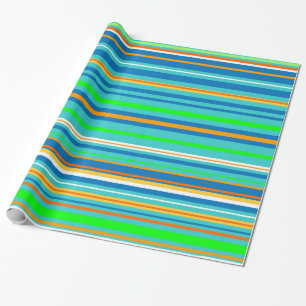 Papier Cadeau Rayures lumineuses