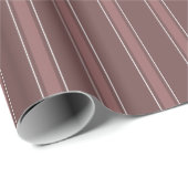Papier Cadeau Rayures Mocha (Coin rond)