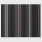 Papier Cadeau Rayures Noir et Blanc (Plat)