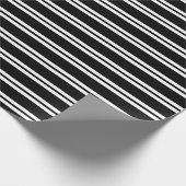 Papier Cadeau Rayures noires (Coin)