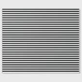 PAPIER CADEAU RAYURES NOIRES ET BLANCHES CLASSIQUES (Plat)