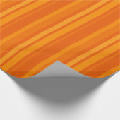 Papier Cadeau Rayures orange audacieuses (Coin)