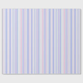 Papier Cadeau Rayures pastel (Plat)