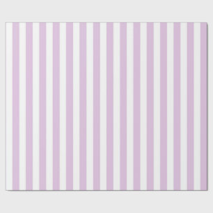 Papier Cadeau Rayures pourpres et blanches molles verticales