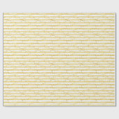 Papier Cadeau Rayures Rêves Dorés (Plat)