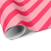 Papier Cadeau rayures rose-blanc – rayé rose-blanc (Coin rond)