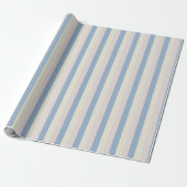 Papier Cadeau Rayures rose / bleu / jaune (Déroulé)