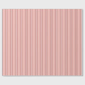 Papier Cadeau Rayures Rose Pâle Classique (Plat)