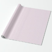 Papier Cadeau Rayures Rose Pâle et Blanc (Déroulé)