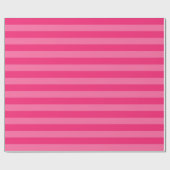 Papier Cadeau Rayures rose pâle et rose chaud (Plat)