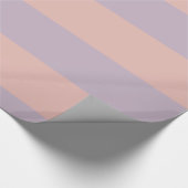 Papier Cadeau Rayures rose pâle et violet pâle (Coin)
