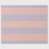 Papier Cadeau Rayures rose pâle et violet pâle (Plat)