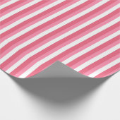 Papier Cadeau Rayures roses (Coin)