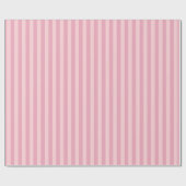 Papier Cadeau Rayures roses (Plat)
