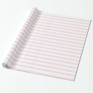 Papier Cadeau Rayures roses et blanches, fillette mignonne