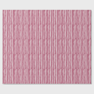 Papier Cadeau Rayures rouges Bordeaux