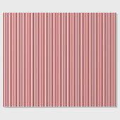 Papier Cadeau Rayures rouges et blanches (Plat)