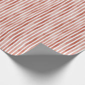 Papier Cadeau Rayures rouges et blanches de Noël (Coin)